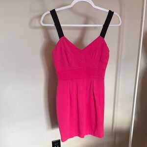 Forever 21 Pink and Black Mini Dress
